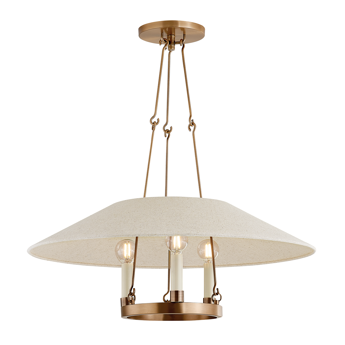 Archive Chandelier 25" — a Troy chandelier for dining rooms, entries, and living rooms at Laurie Yapp Home.