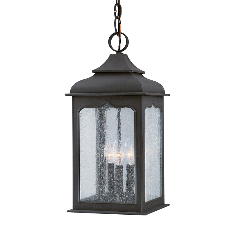 Henry Street Exterior Lantern — a Troy lantern for entries, foyers, and covered porches at Laurie Yapp Home.