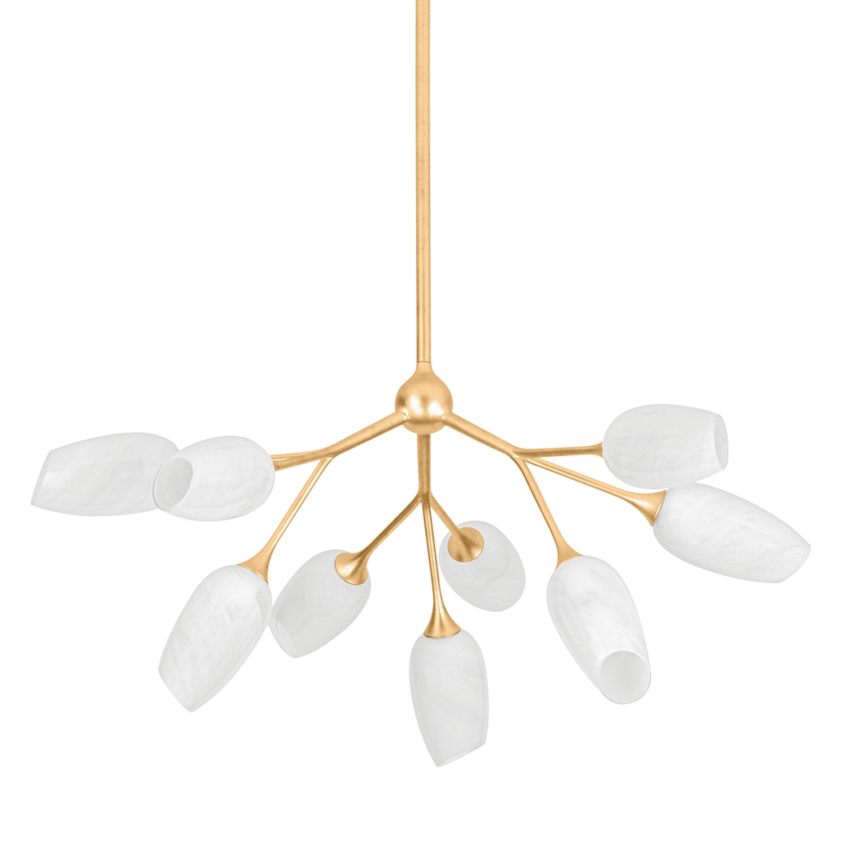 Aldean Chandelier 34" — a Troy chandelier for dining rooms, entries, and living rooms at Laurie Yapp Home.