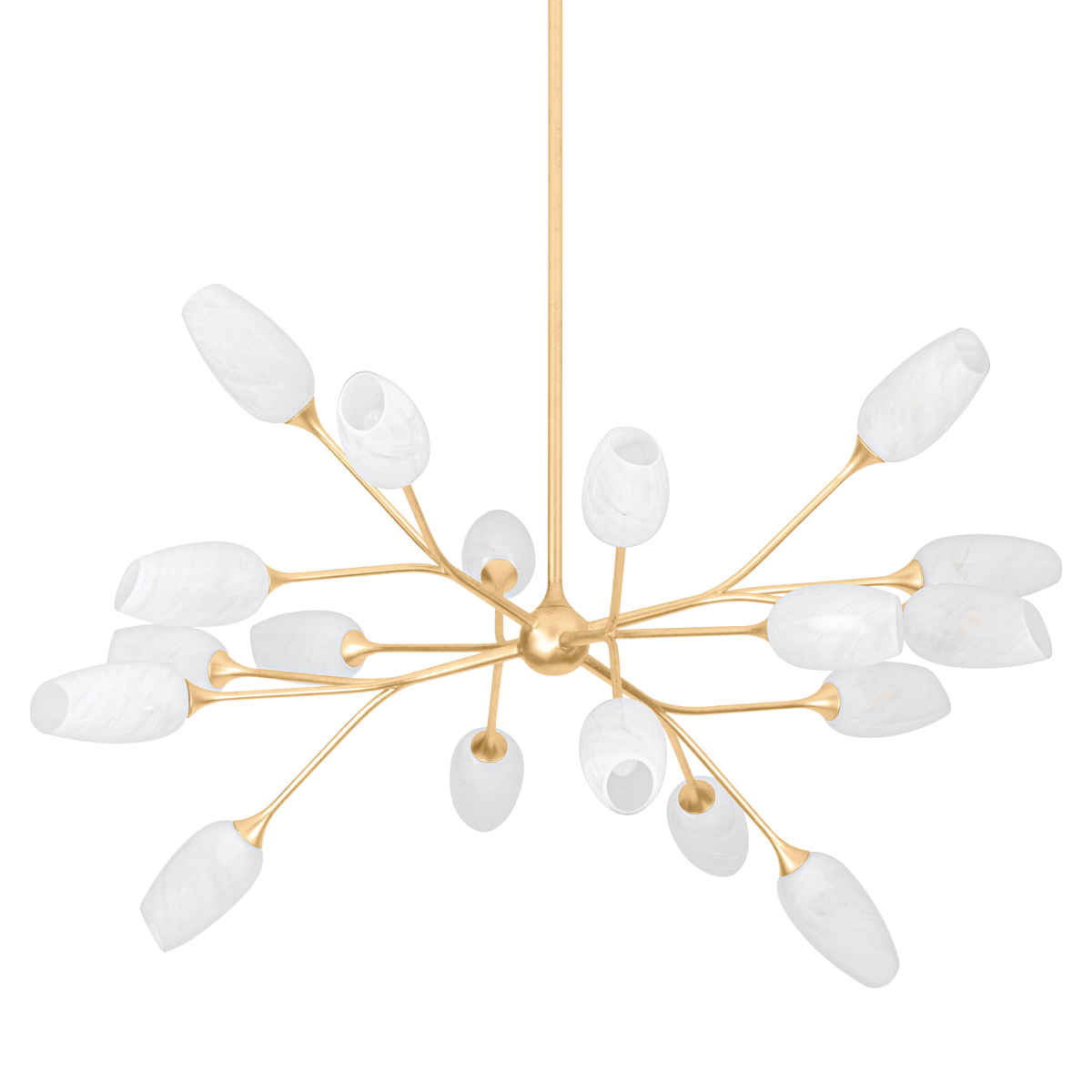 Aldean Chandelier 44" — a Troy chandelier for dining rooms, entries, and living rooms at Laurie Yapp Home.