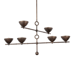 Vishal Chandelier 54" — a Troy chandelier for dining rooms, entries, and living rooms at Laurie Yapp Home.