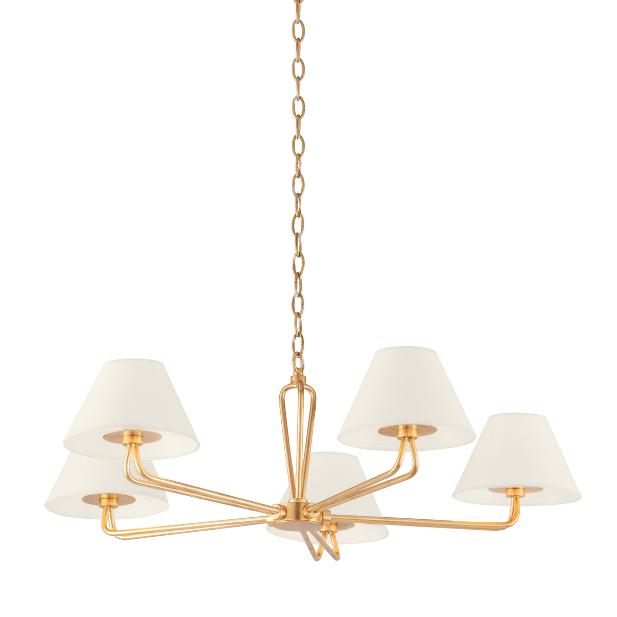 Ozias Chandelier 36" shown from a second angle to highlight the frame, arms, and shade detail.