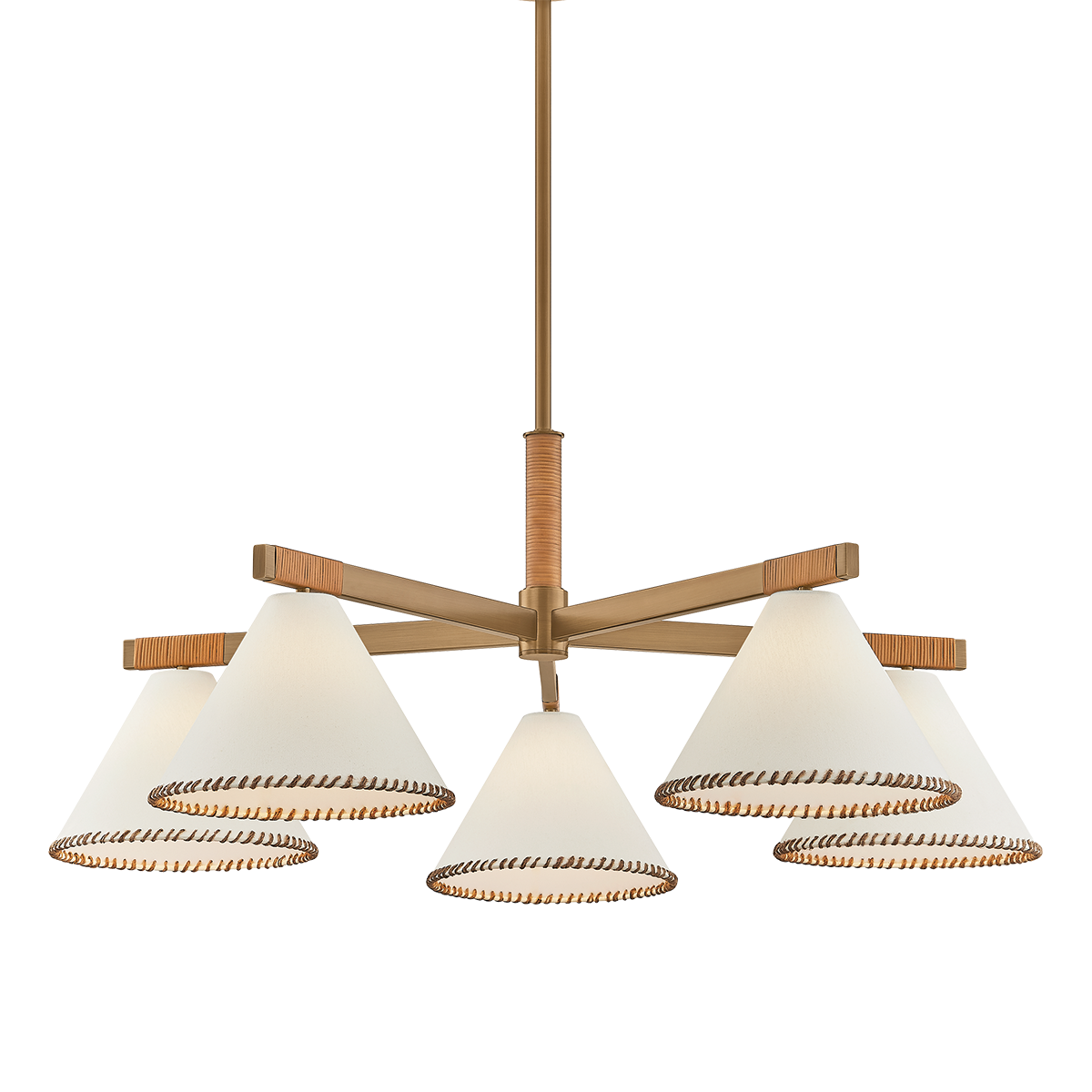 Stoney Chandelier — a Troy chandelier for dining rooms, entries, and living rooms at Laurie Yapp Home.
