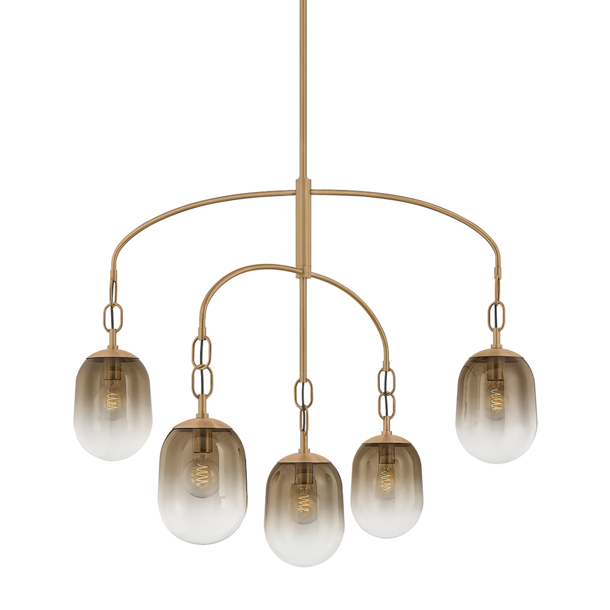 Harvey Chandelier 42" — a Troy chandelier for dining rooms, entries, and living rooms at Laurie Yapp Home.