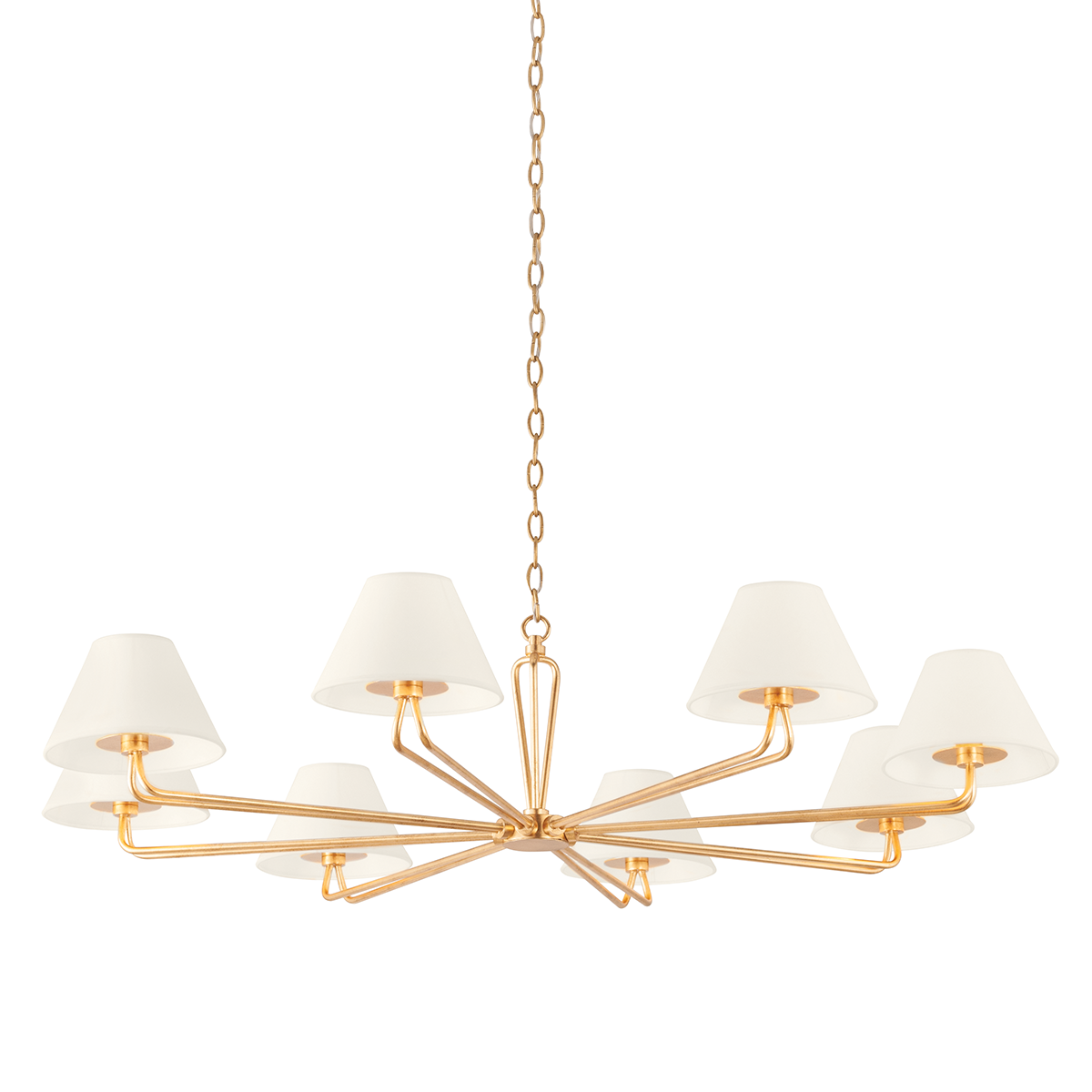 Ozias Chandelier 50" shown from a second angle to highlight the frame, arms, and shade detail.