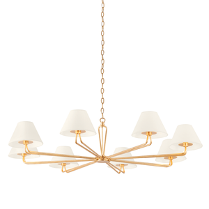 Ozias Chandelier 50" shown from a second angle to highlight the frame, arms, and shade detail.