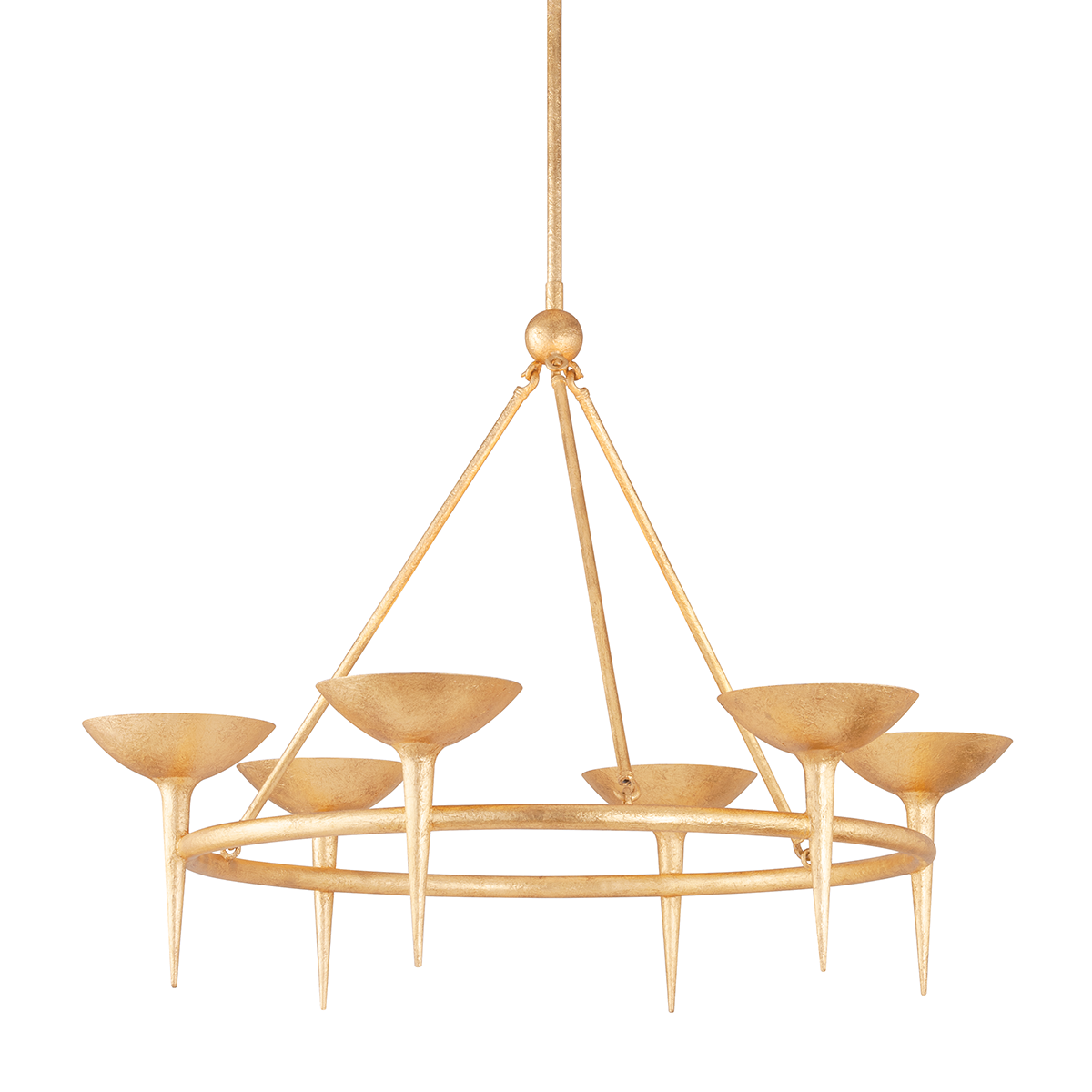 Cecilia Chandelier 40" shown from a second angle to highlight the frame, arms, and shade detail.