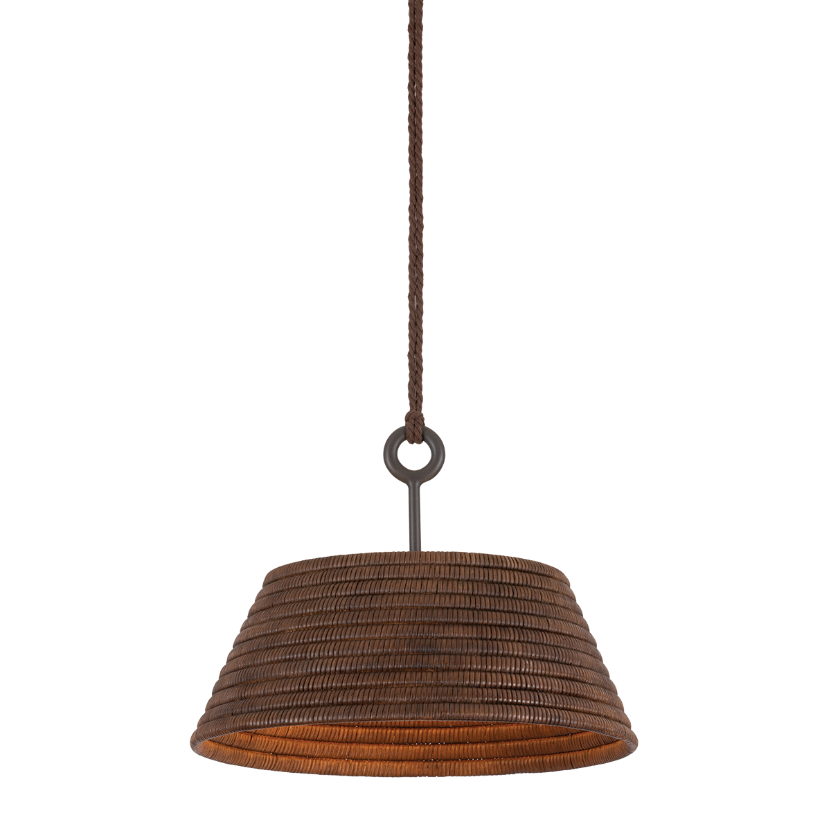 Sequoia Pendant 23.75" shown from a second angle to highlight the shade shape and metal detail.