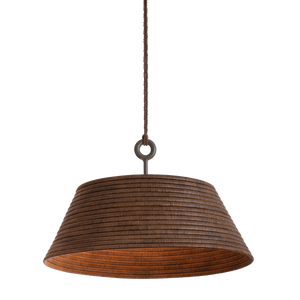 Sequoia Pendant 36" shown from a second angle to highlight the shade shape and metal detail.