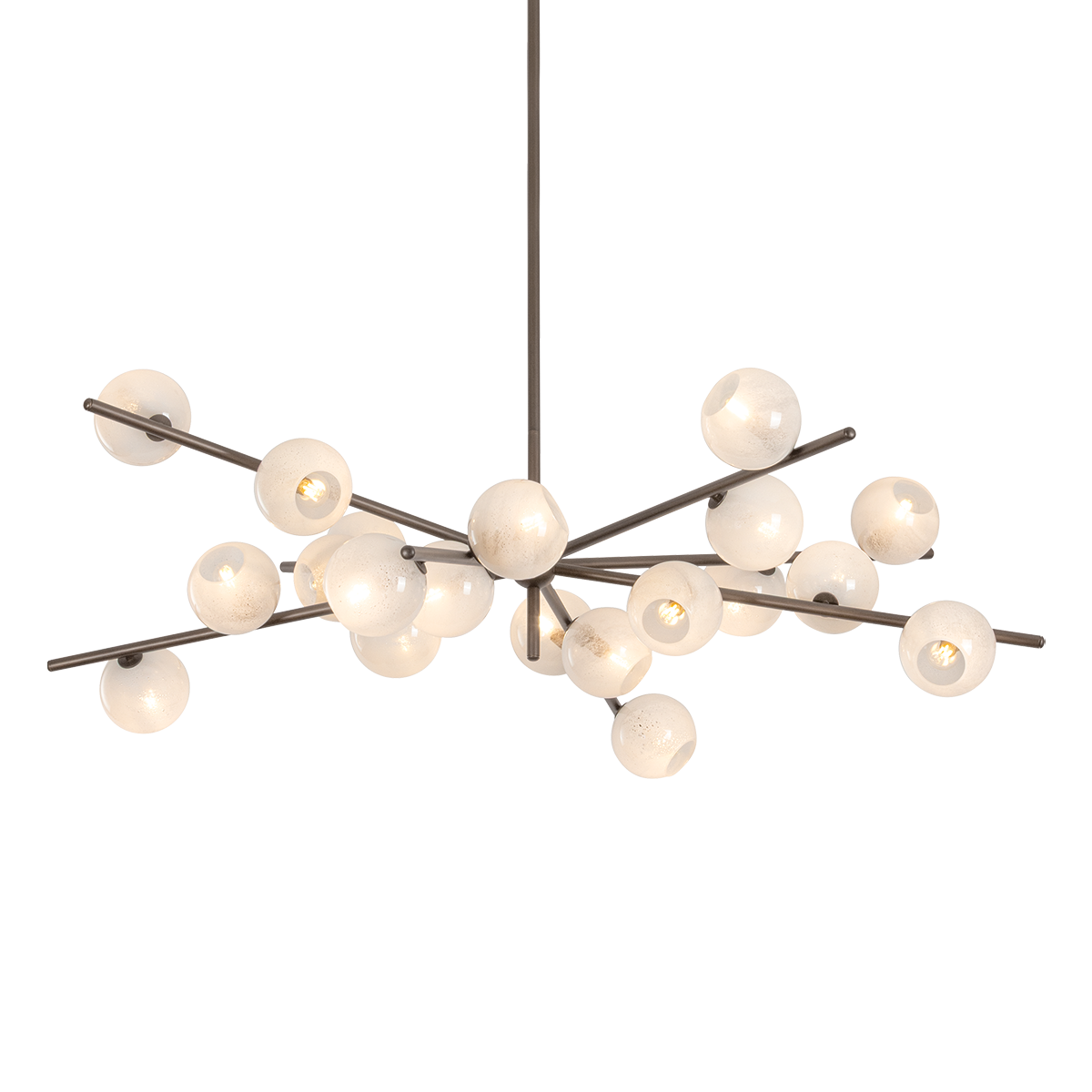 Sonny Chandelier 59.75" — a Troy chandelier for dining rooms, entries, and living rooms at Laurie Yapp Home.