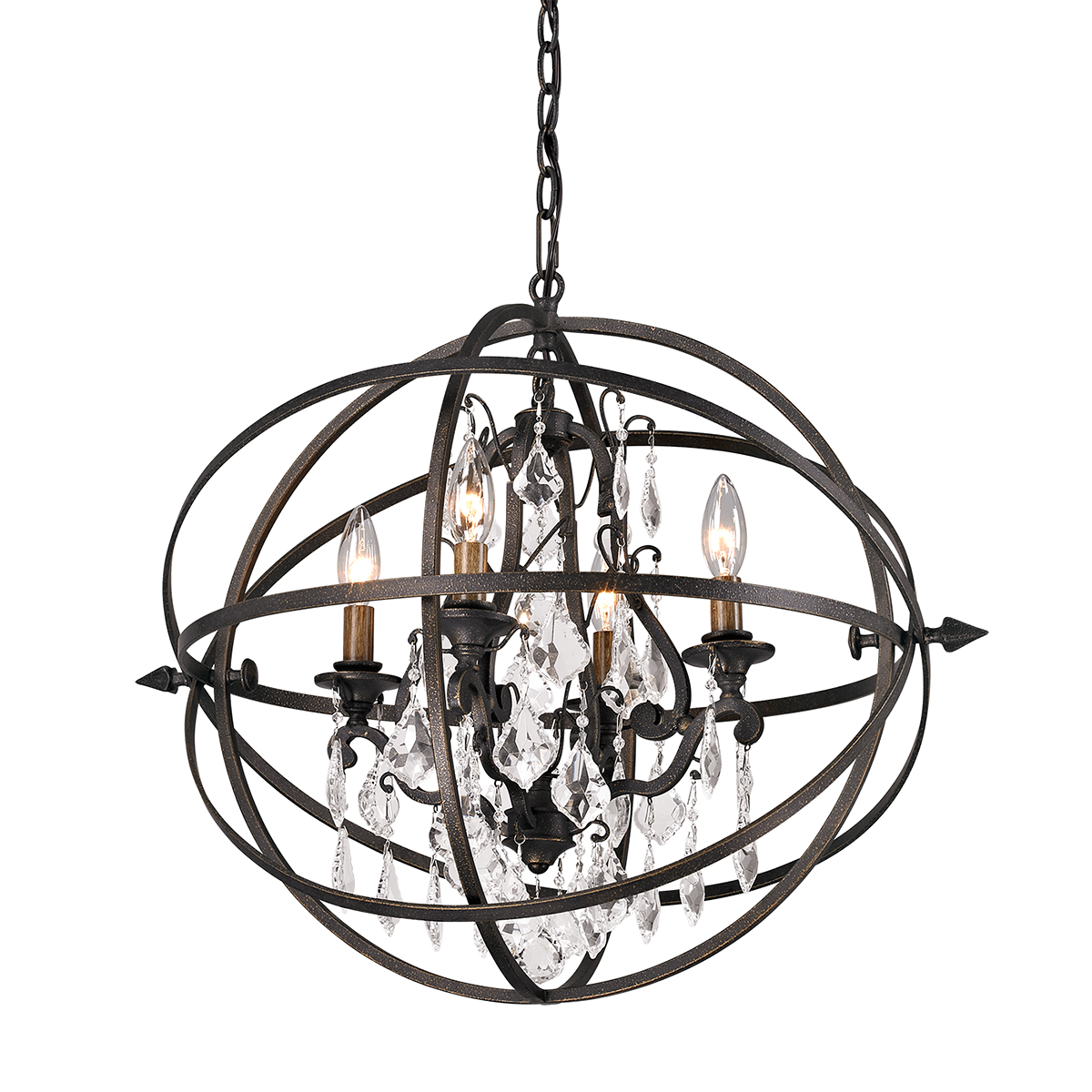 Byron Chandelier 20" — a Troy chandelier for dining rooms, entries, and living rooms at Laurie Yapp Home.