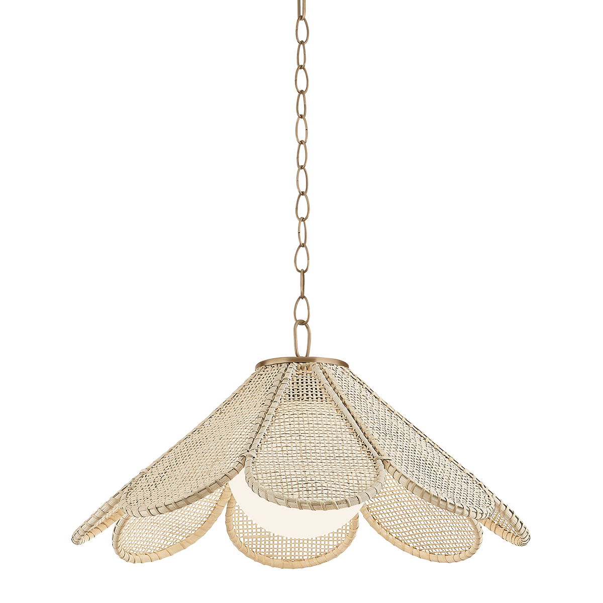 Petal Pendant 24" — a Troy pendant for kitchens, entries, and dining rooms at Laurie Yapp Home.