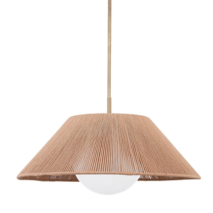 Lisbon Pendant 29" — a Troy pendant for kitchens, entries, and dining rooms at Laurie Yapp Home.