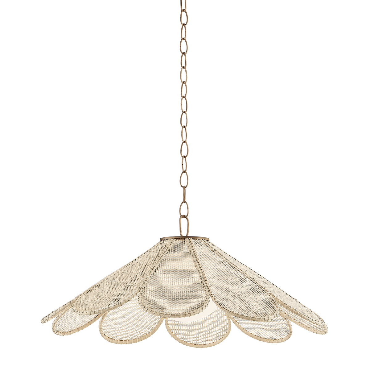 Petal Pendant 36.25" — a Troy pendant for kitchens, entries, and dining rooms at Laurie Yapp Home.