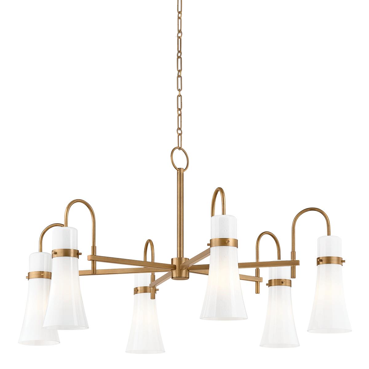 Maple Chandelier 38" — a Troy chandelier for dining rooms, entries, and living rooms at Laurie Yapp Home.