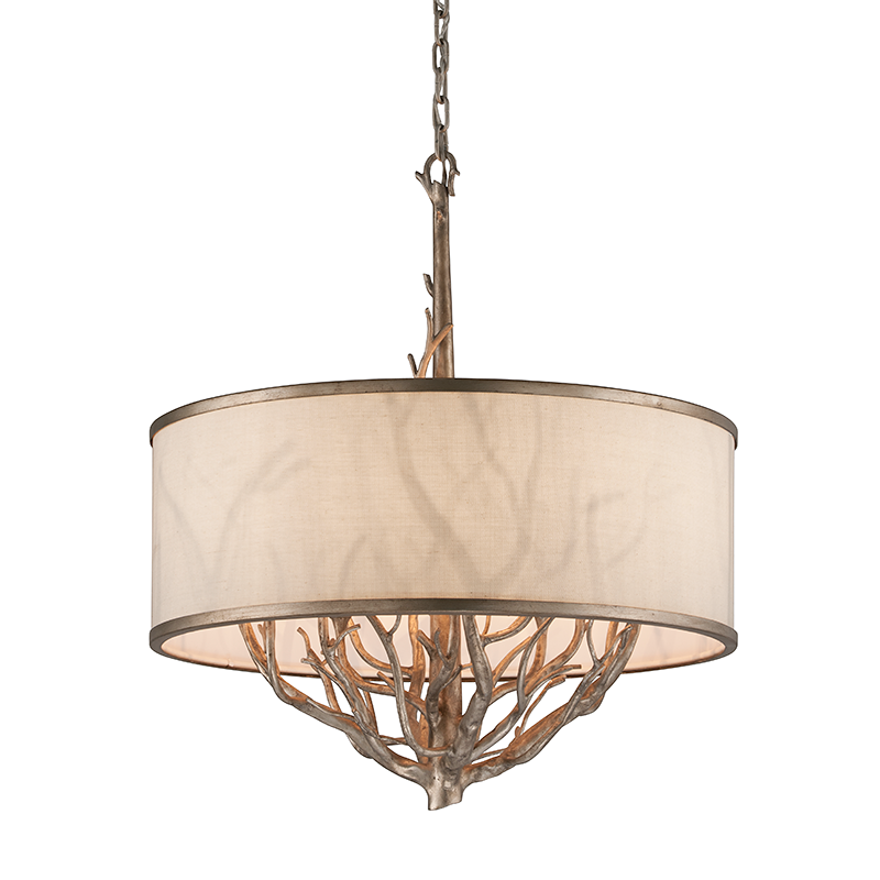 Whitman Chandelier 24.25" — a Troy chandelier for dining rooms, entries, and living rooms at Laurie Yapp Home.