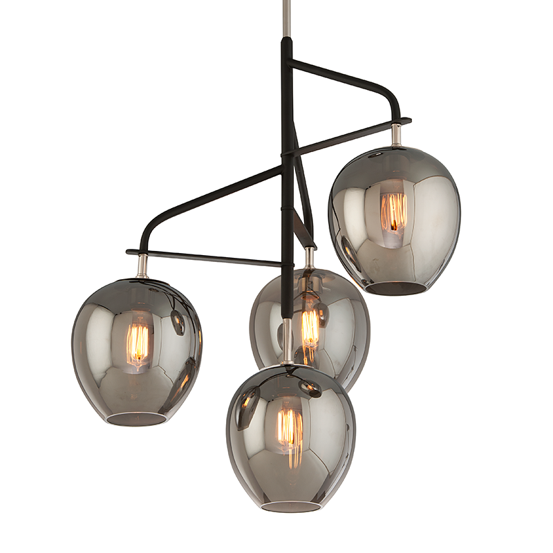 Odyssey Chandelier 29" — a Troy chandelier for dining rooms, entries, and living rooms at Laurie Yapp Home.