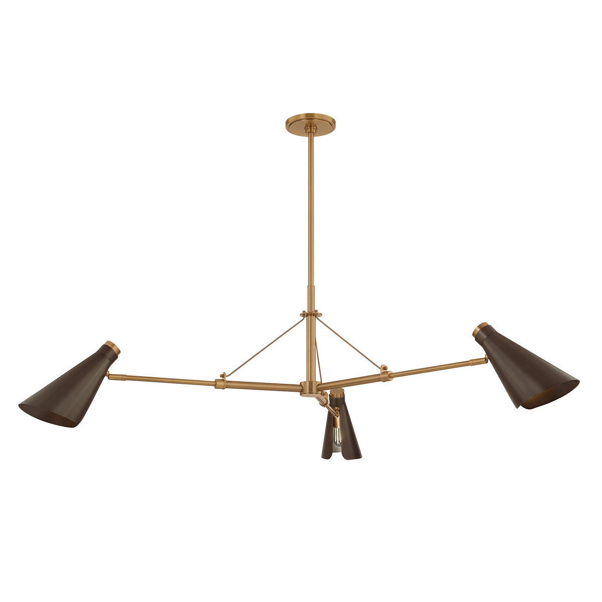 Andersen Chandelier 49.5" — a Troy chandelier for dining rooms, entries, and living rooms at Laurie Yapp Home.