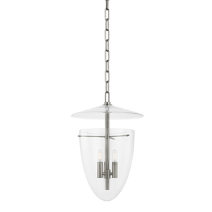 Tully Lantern 13.5" shown from a second angle to highlight the frame and glass panel detail.