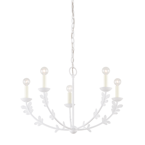 Florian Chandelier 28" shown from a second angle to highlight the frame, arms, and shade detail.