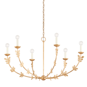 Florian Chandelier 40" shown from the front to reveal the frame, arms, and shade detail.