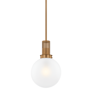 Tobias Pendant 11.75" shown from a second angle to highlight the shade shape and metal detail.