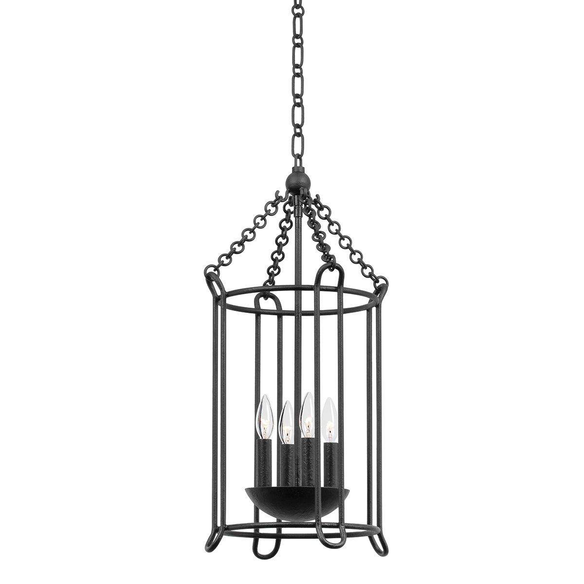 Lassen Lantern 13.5" — a Troy lantern for entries, foyers, and covered porches at Laurie Yapp Home.