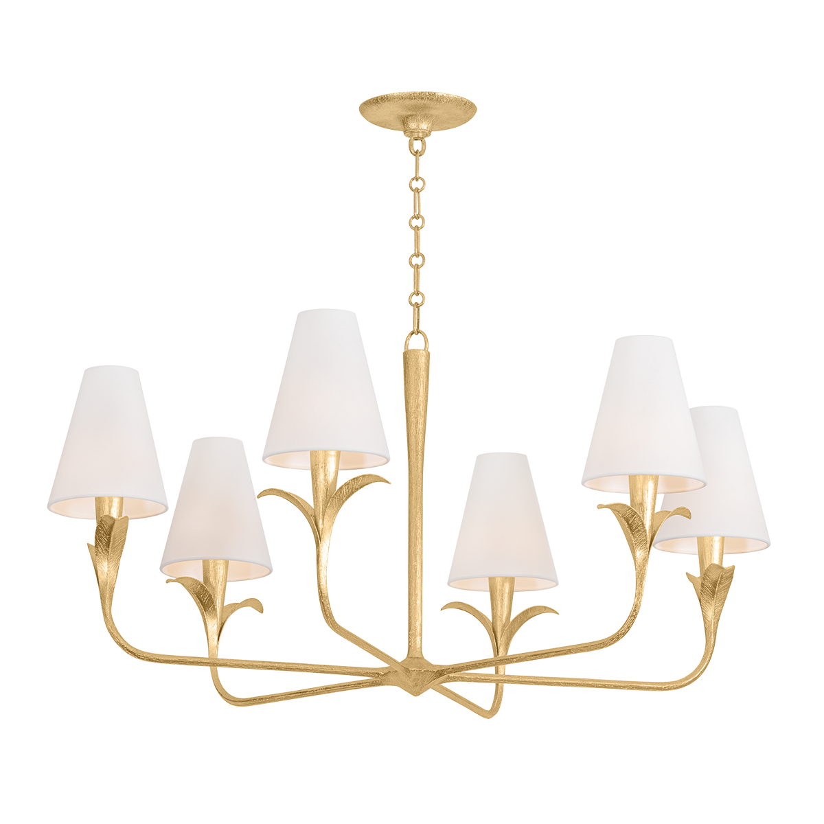 Quill Chandelier 40" — a Troy chandelier for dining rooms, entries, and living rooms at Laurie Yapp Home.