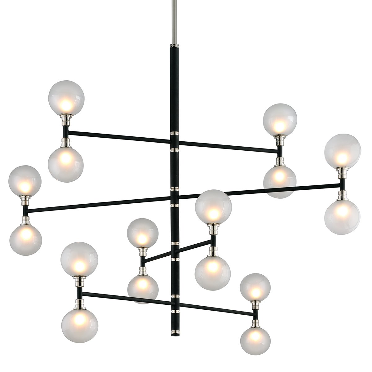 Andromeda Chandelier 56" — a Troy chandelier for dining rooms, entries, and living rooms at Laurie Yapp Home.