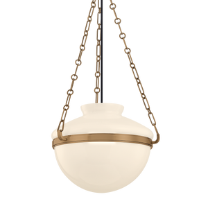 Paradigm Pendant 16.25" shown from a second angle to highlight the shade shape and metal detail.