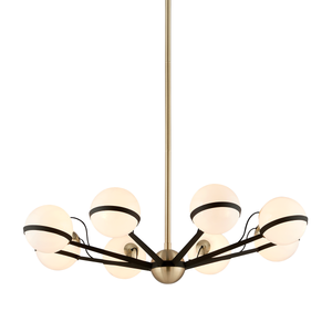 Ace Chandelier 37.75" x 9" — a Troy chandelier for dining rooms, entries, and living rooms at Laurie Yapp Home.