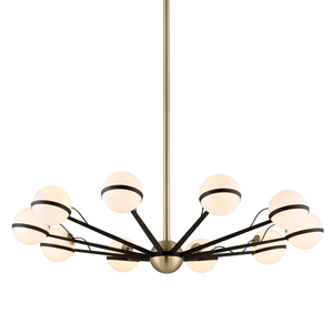Ace Chandelier 50" x 10.25" — a Troy chandelier for dining rooms, entries, and living rooms at Laurie Yapp Home.