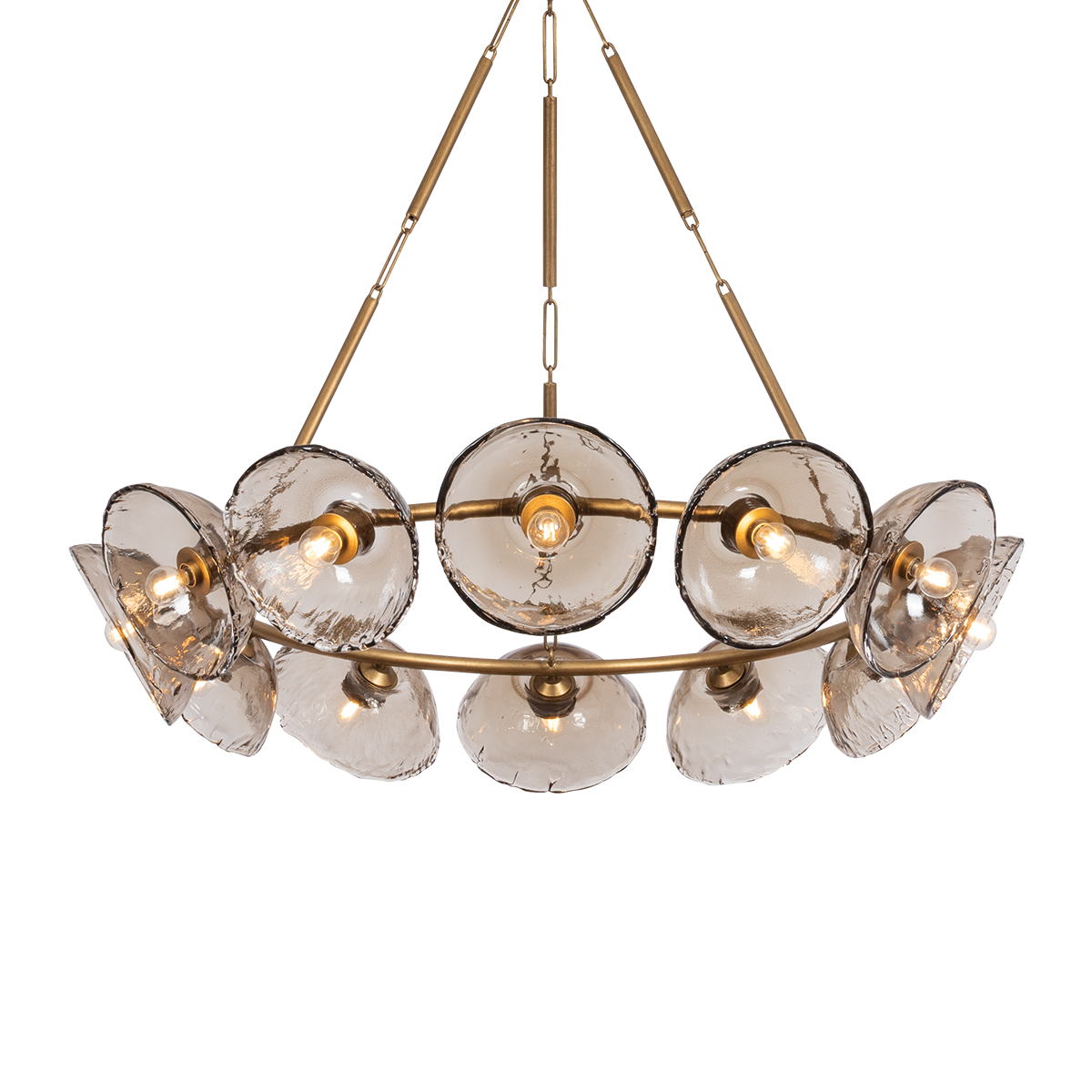 Diego Chandelier 48.5" — a Troy chandelier for dining rooms, entries, and living rooms at Laurie Yapp Home.
