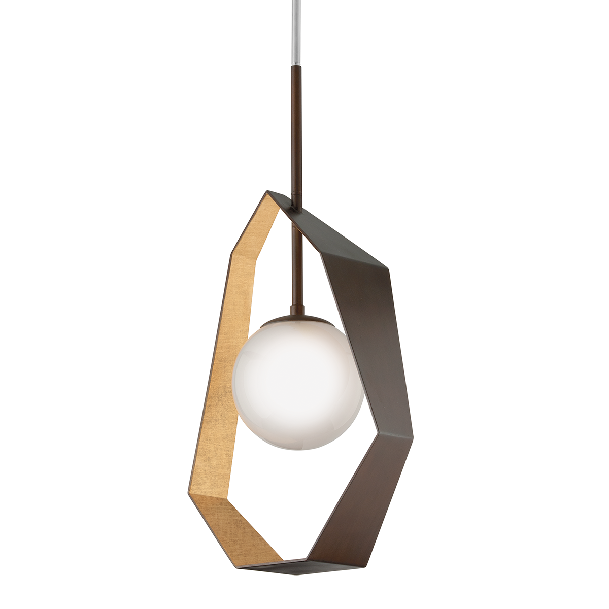 Origami Pendant 16.5" x 34.75" — a Troy pendant for kitchens, entries, and dining rooms at Laurie Yapp Home.