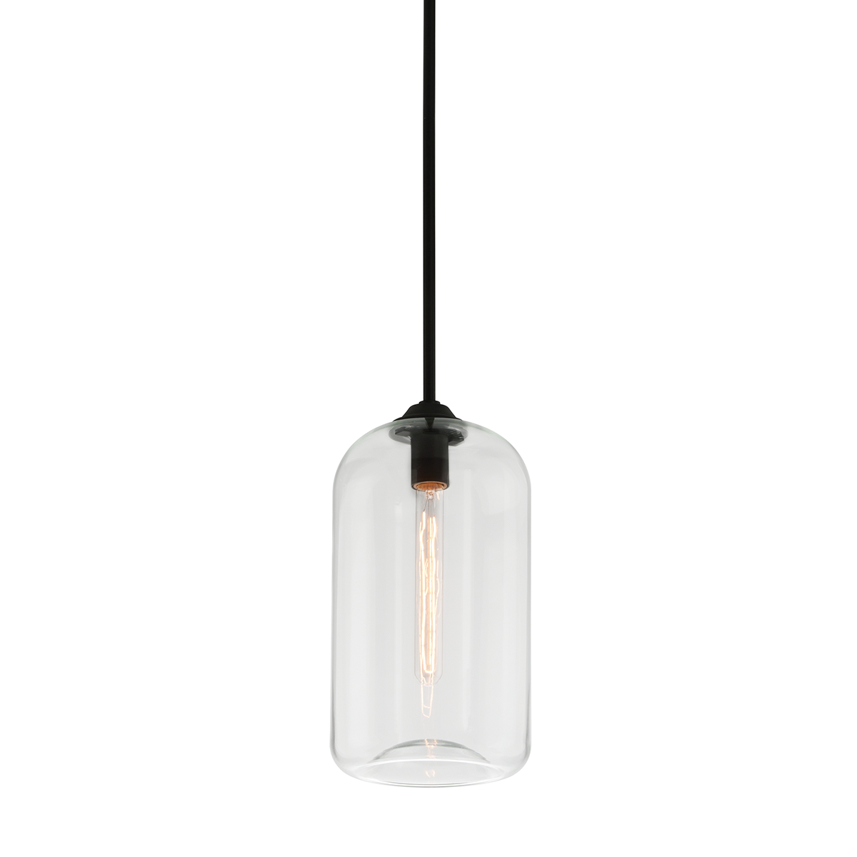District Pendant 8" x 15.75" — a Troy pendant for kitchens, entries, and dining rooms at Laurie Yapp Home.