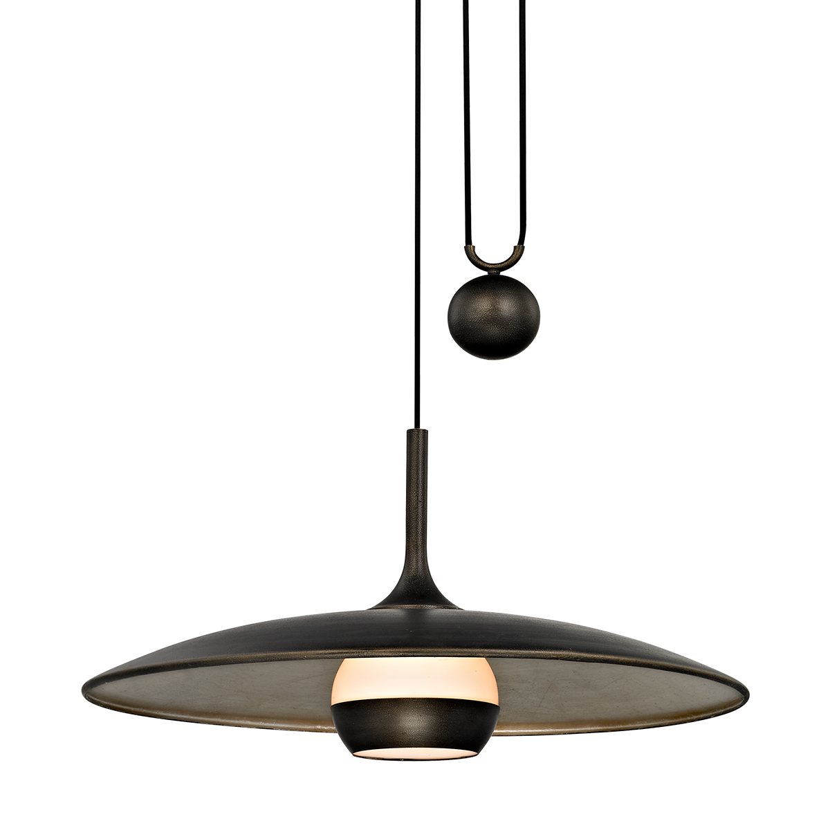 Alchemy Pendant 30" — a Troy pendant for kitchens, entries, and dining rooms at Laurie Yapp Home.
