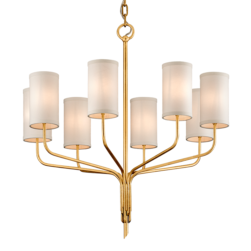 Juniper Chandelier 32" — a Troy chandelier for dining rooms, entries, and living rooms at Laurie Yapp Home.