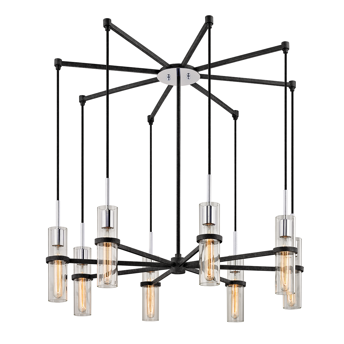 Xavier Chandelier — a Troy chandelier for dining rooms, entries, and living rooms at Laurie Yapp Home.