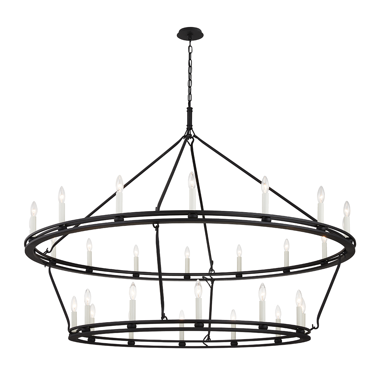 Sutton Chandelier 61" x 49" — a Troy chandelier for dining rooms, entries, and living rooms at Laurie Yapp Home.