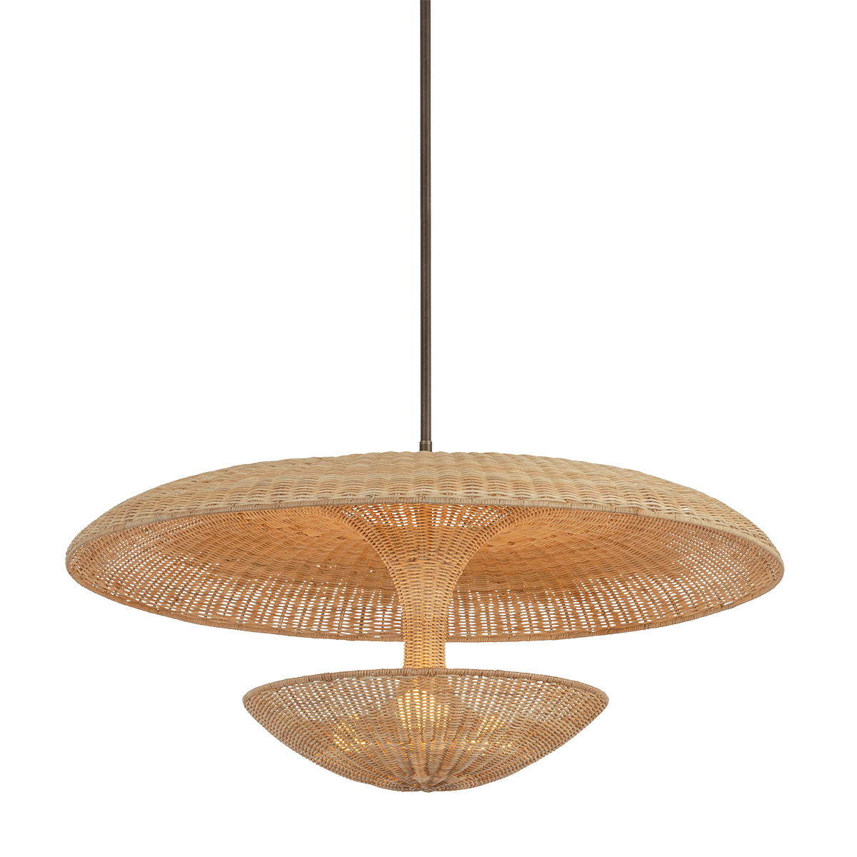 Draco Pendant 40" — a Troy pendant for kitchens, entries, and dining rooms at Laurie Yapp Home.