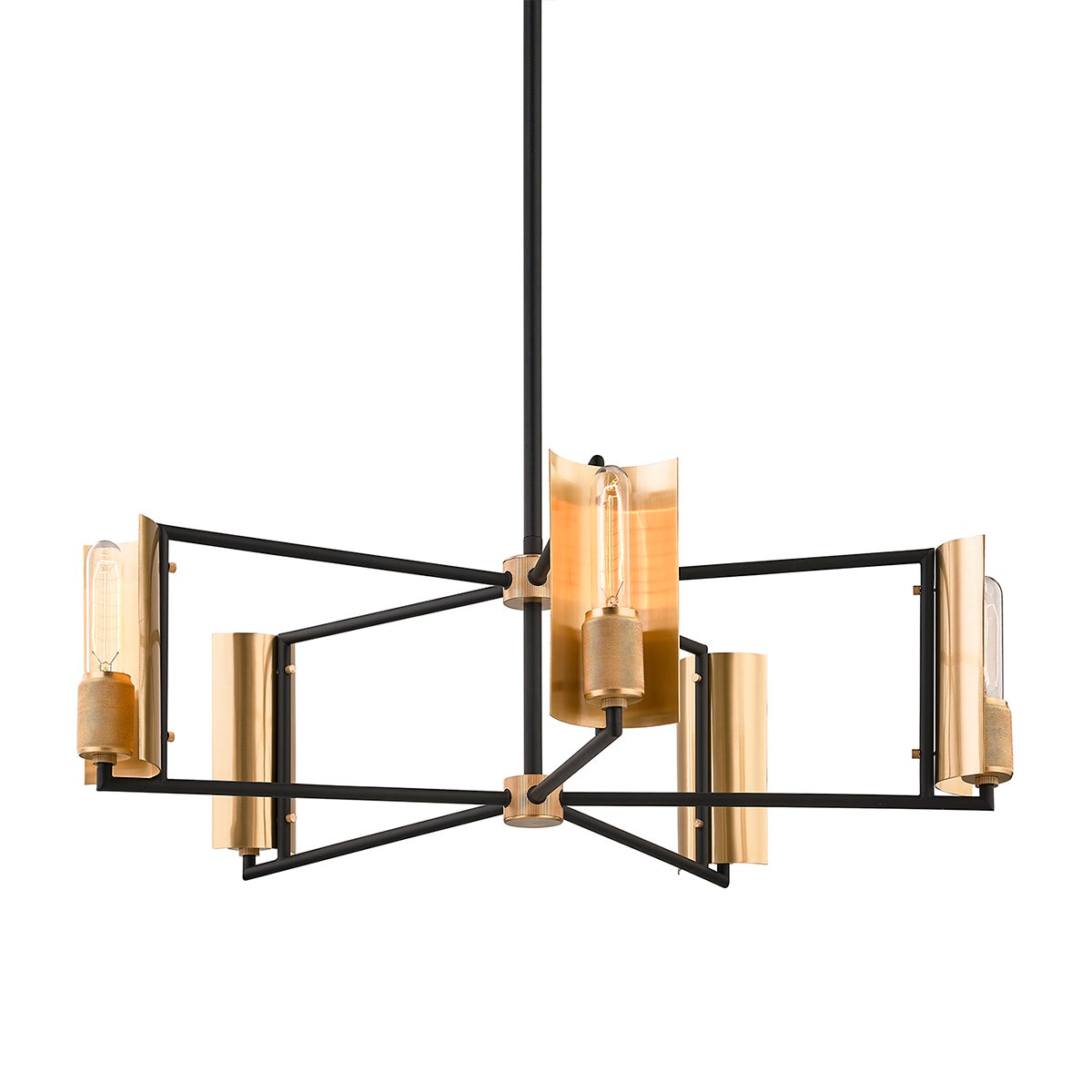 Emerson 5Lt Chandelier — a Troy chandelier for dining rooms, entries, and living rooms at Laurie Yapp Home.