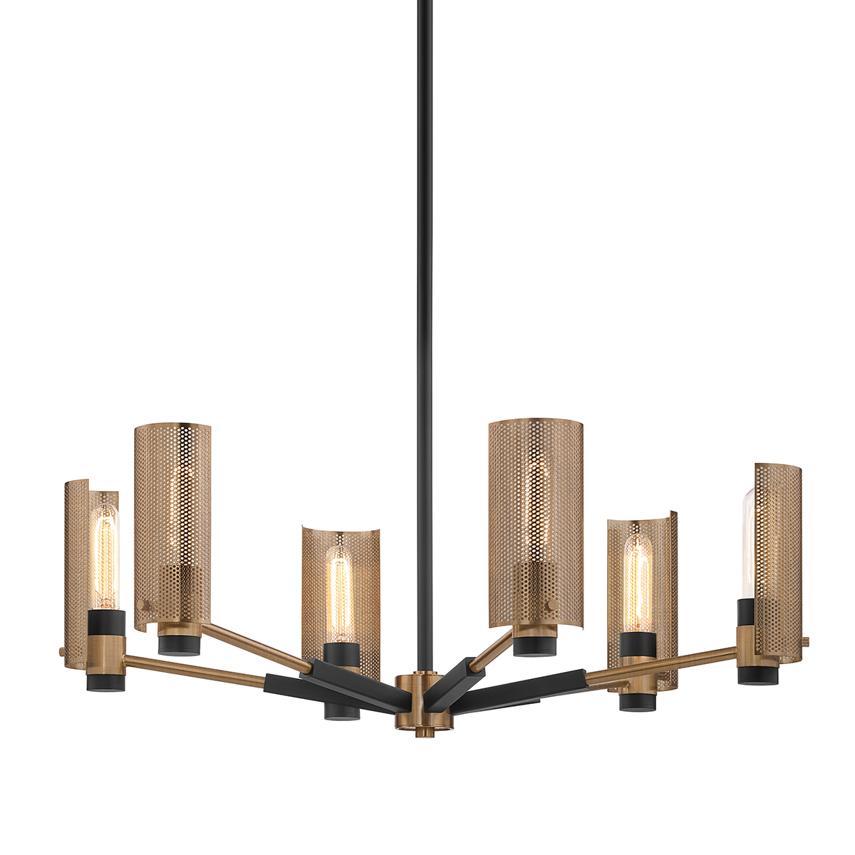 Pilsen Chandelier 30" x 14.5" — a Troy chandelier for dining rooms, entries, and living rooms at Laurie Yapp Home.