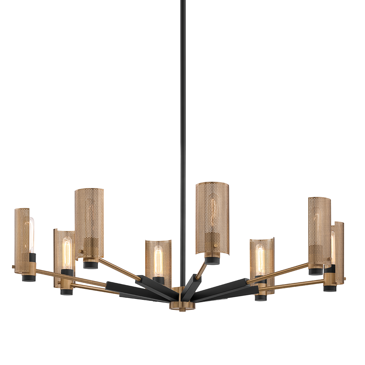 Pilsen Chandelier 40" x 15.25" — a Troy chandelier for dining rooms, entries, and living rooms at Laurie Yapp Home.