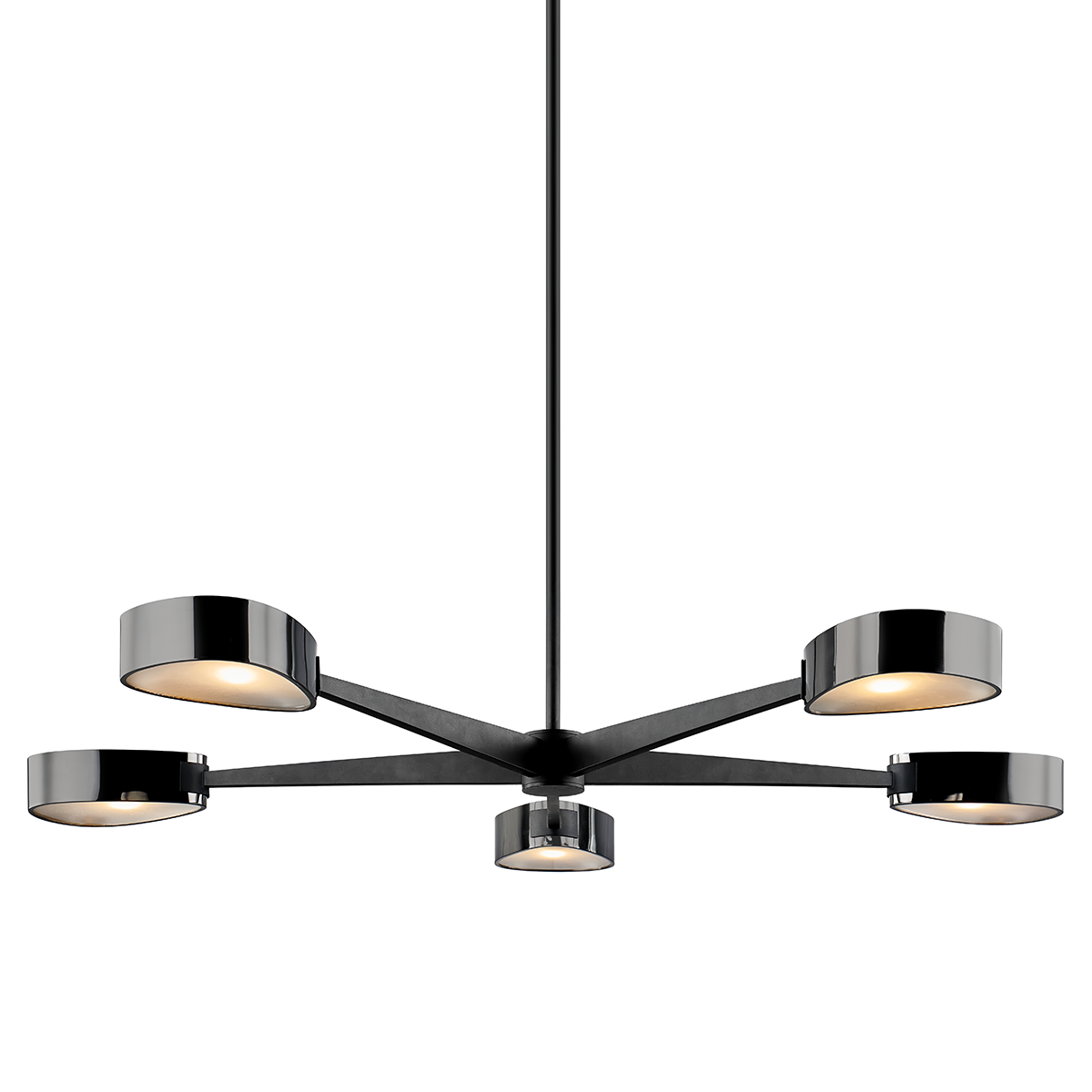 Allisio Chandelier 49" — a Troy chandelier for dining rooms, entries, and living rooms at Laurie Yapp Home.