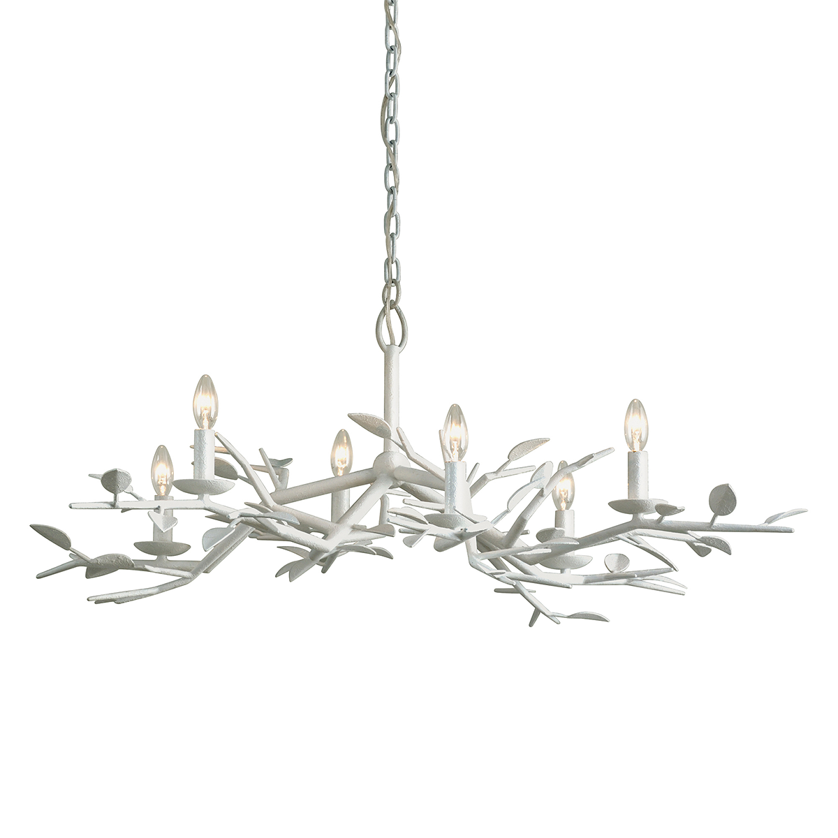 Aubrey Chandelier 42" — a Troy chandelier for dining rooms, entries, and living rooms at Laurie Yapp Home.