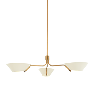 Sacramento Chandelier 43" shown from a second angle to highlight the frame, arms, and shade detail.