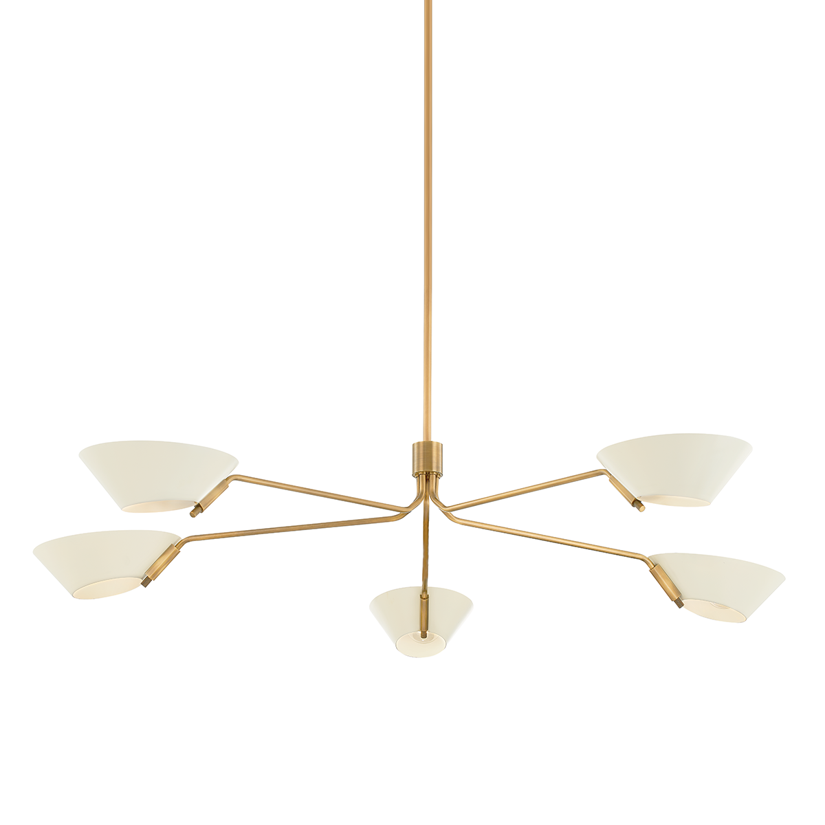Sacramento Chandelier 63" shown from a second angle to highlight the frame, arms, and shade detail.