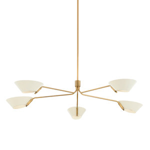 Sacramento Chandelier 63" shown from a second angle to highlight the frame, arms, and shade detail.