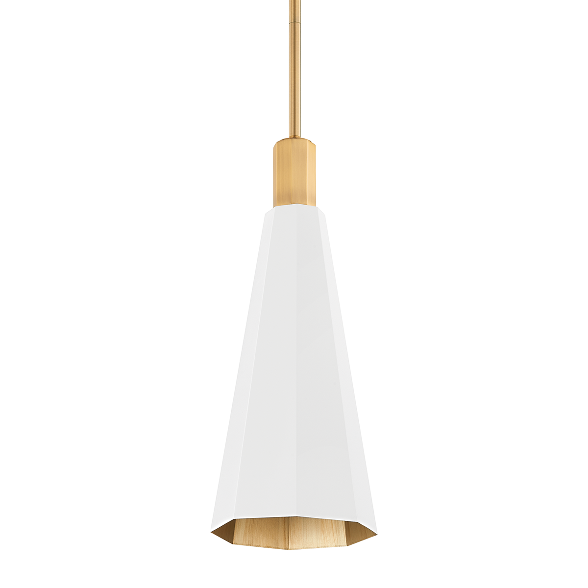 Huntley Pendant 7.75" x 19.75" — a Troy pendant for kitchens, entries, and dining rooms at Laurie Yapp Home.