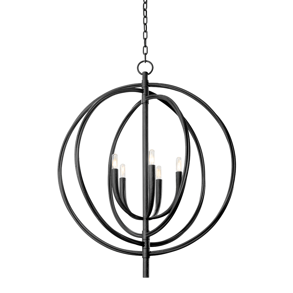 Fillea Chandelier 30" — a Troy chandelier for dining rooms, entries, and living rooms at Laurie Yapp Home.